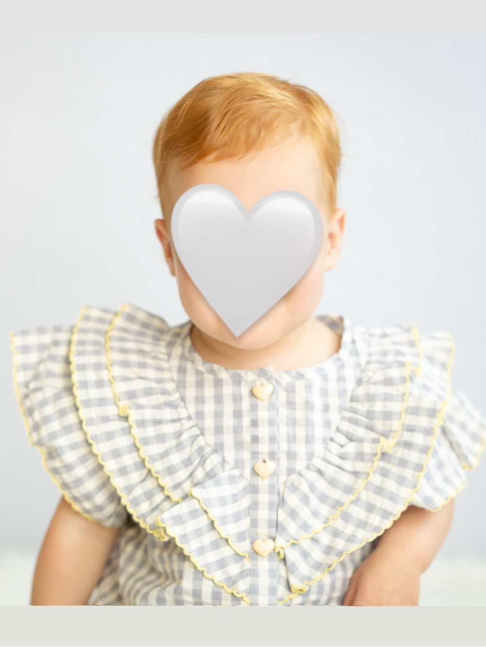 Konges Slojd Girls Ruffle Gingham Shirt